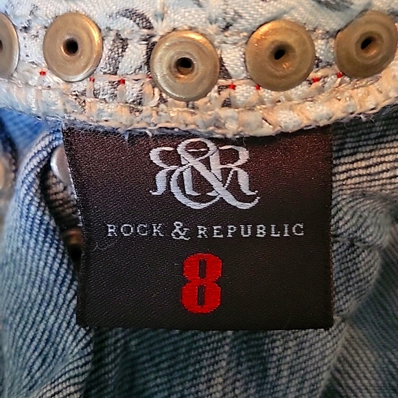 Rock & Republic Studded Jeans Size 8 - 31 inch Inseam - Picture 5 of 6